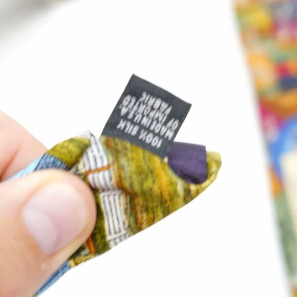 Tango Max Raab Americana Series "The View From Above" Wide Silk Tie - Picture 5 of 7